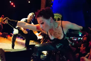 Amanda Palmer & The Grand Theft Orchestra. Pic by Andrew Briscoe.