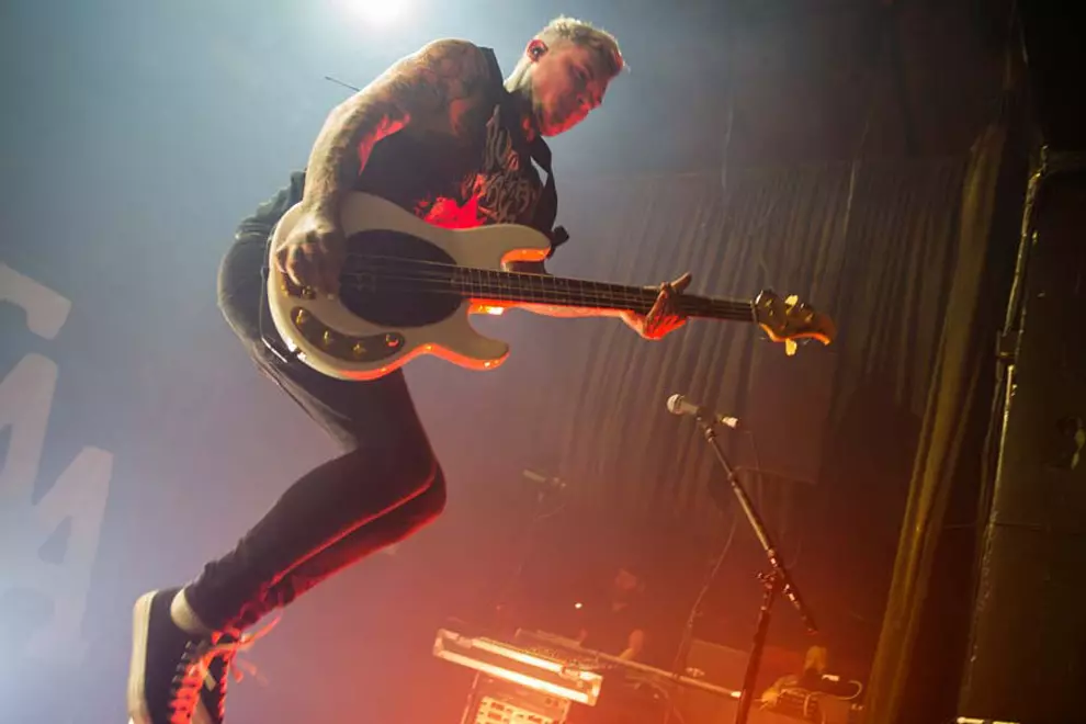 The Amity Affliction (Ahren Stringer) in Melbourne, 2016. Pic by Andrew Briscoe