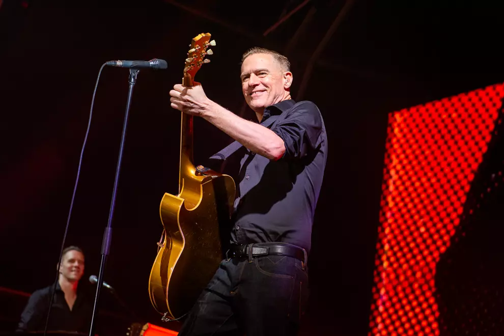 Bryan Adams performing in Perth