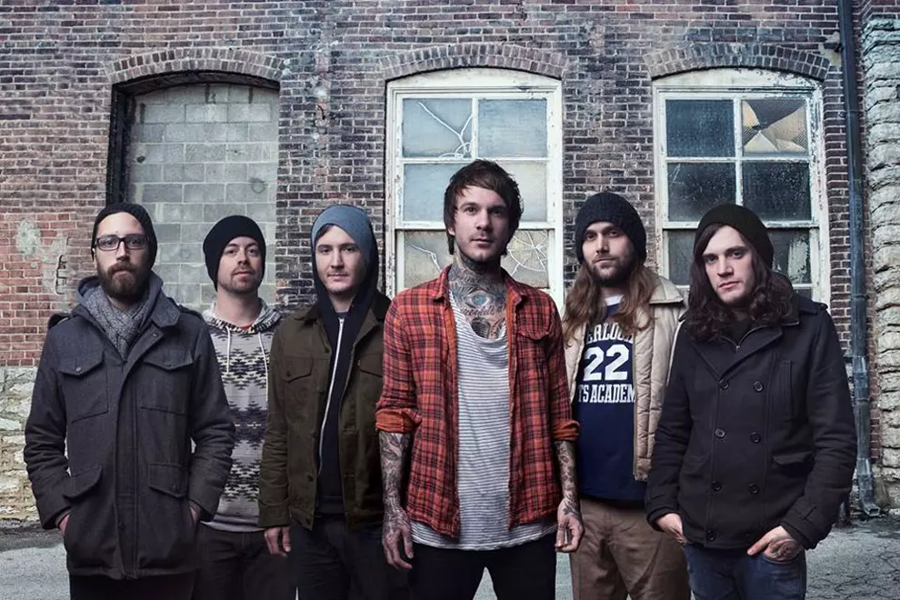 Thomas Erak (far right) with Chiodos