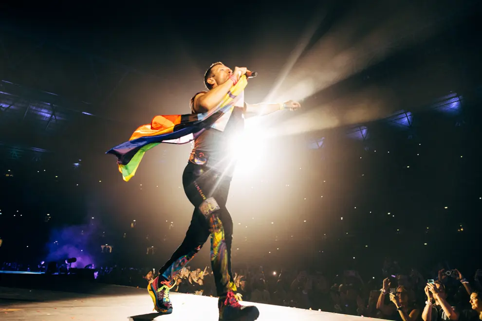 Coldplay on stage