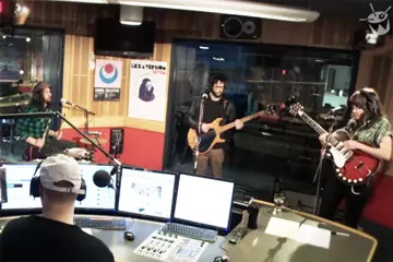 Courtney in the triple j studios