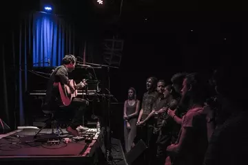 Daniel Rossen @ Newtown Social Club. Pic by Brendan Delavere