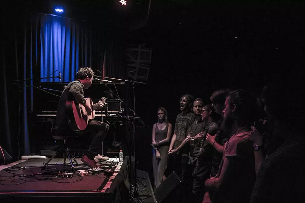 Daniel Rossen @ Newtown Social Club. Pic by Brendan Delavere