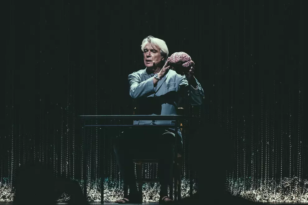 David Byrne @ Margaret Court Arena. Photos by Nathan Goldsworthy.