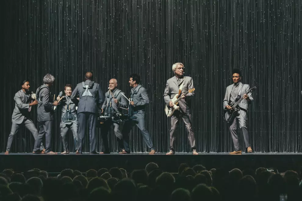 David Byrne @ Margaret Court Arena. Photos by Nathan Goldsworthy.