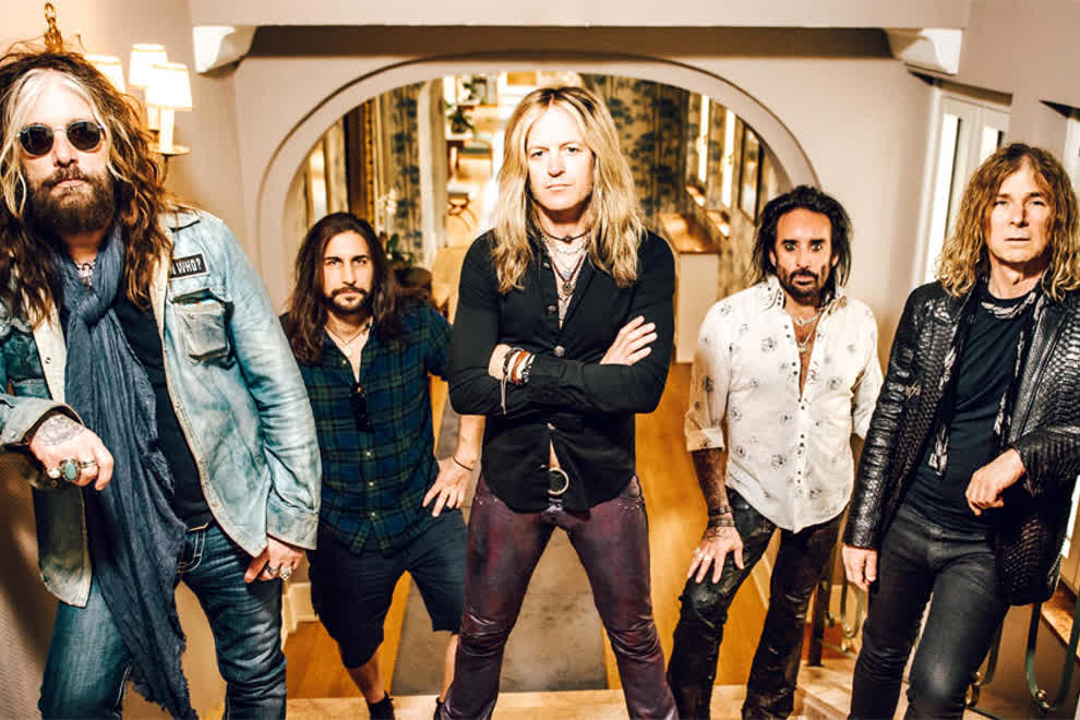 Corabi (far left) with The Dead Daisies