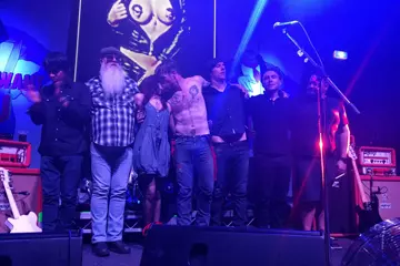 Eagles Of Death Metal & Tuesday Cross in WA last night. Pic by Mark Beresford