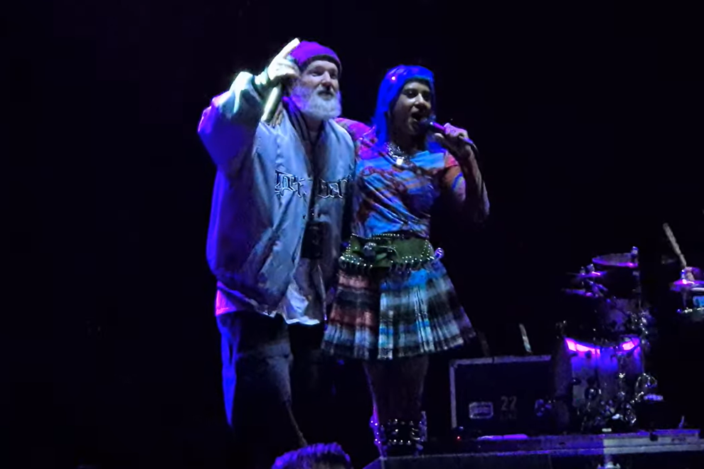 Fred Durst performing with Ecca Vandal