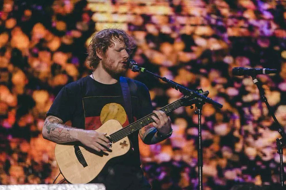 Ed Sheeran in Sydney, 2015. Pic by Jared Leibowitz