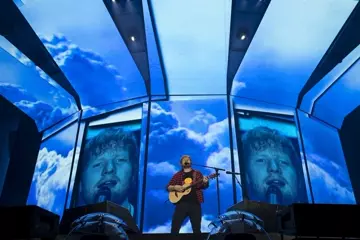 Ed Sheeran in Melbourne. Pic by Kane Hibberd