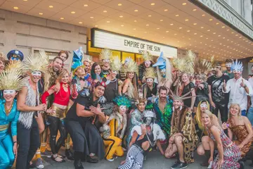 Empire Of The Sun fans outside Bill Graham Civic Auditorium. Pic via Sterling Munksgard