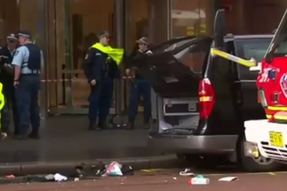 The crash yesterday. Photo via Channel 9 News