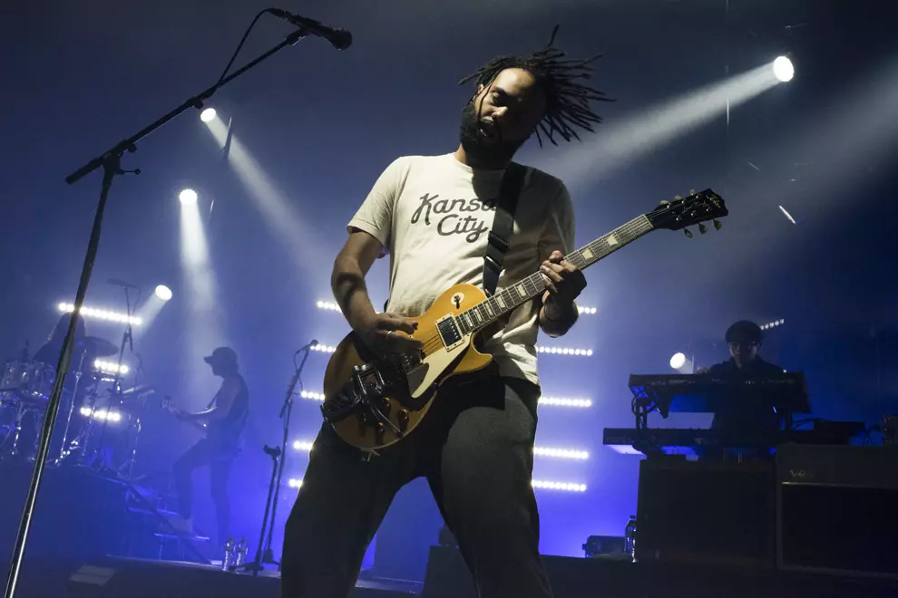 Malani with Gang Of Youths, 2019. Pic by Simone Fisher