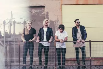 Whitehall (second from left) with The Griswolds