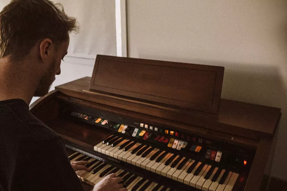 Ryan Henderson from 'Hollow Coves' works on a production