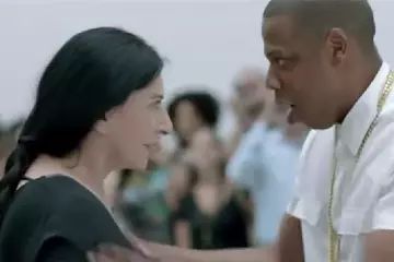 Marina Abramović and Jay Z in 2013