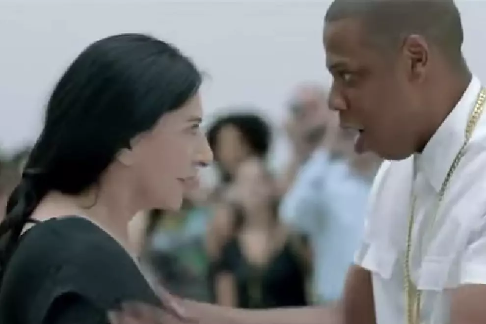 Marina Abramović and Jay Z in 2013