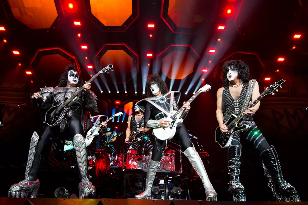 KISS performing live
