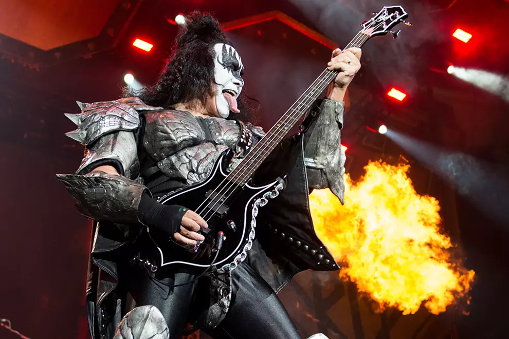 KISS' Gene Simmons performing live