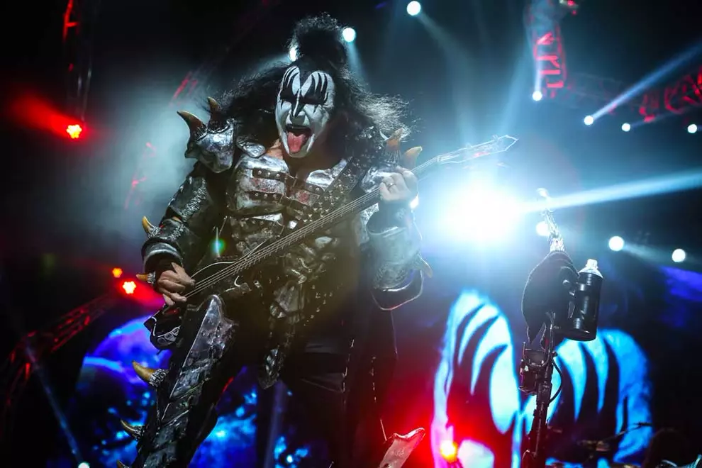 Gene Simmons with KISS, Sydney 2015. Pic via Josh Groom