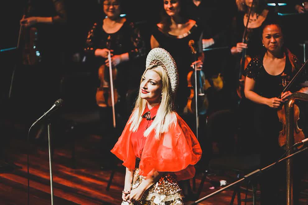 Kate Miller-Heidke with WASO @ Perth Concert. Photos by Tashi Hall