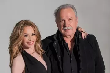 Kylie Minogue & Giorgio Moroder. Pic by Anna Maria Zunino Noellert.