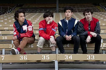 Last Dinosaurs. Gethin-Jones on far right.