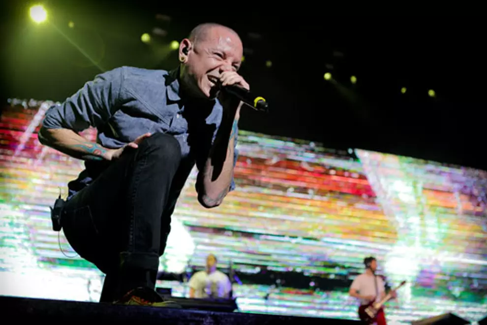 Chester Bennington in Sydney, 2013. Pic by Josh Groom