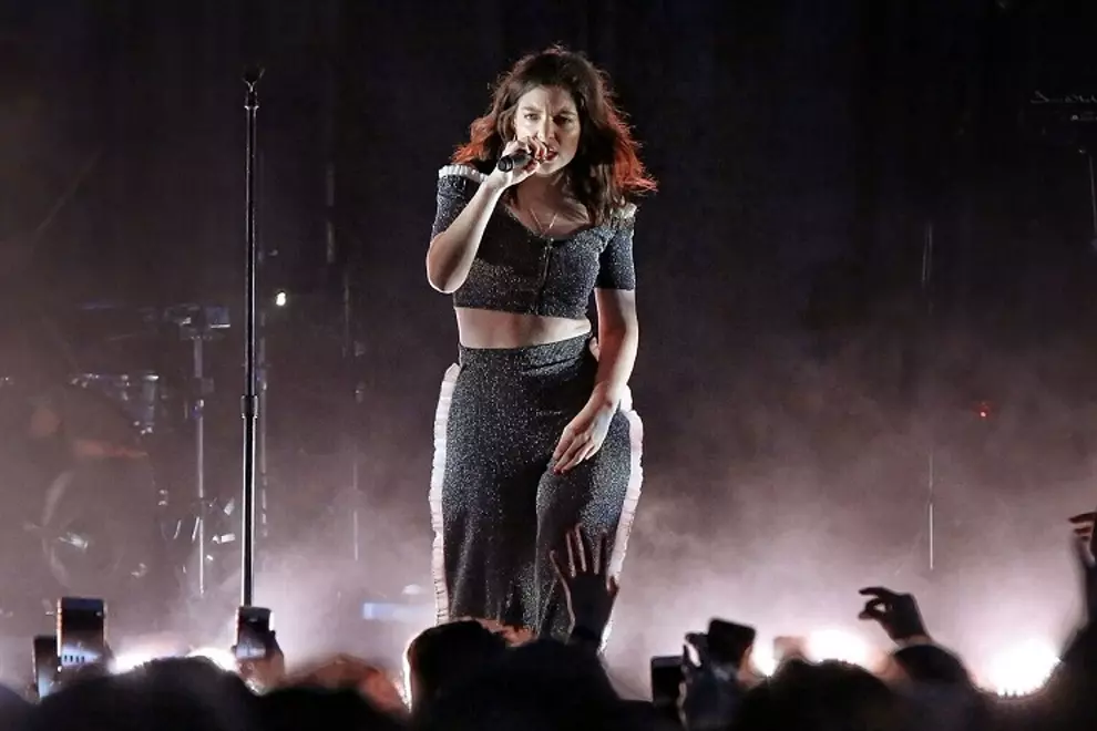 Lorde @ Sydney Opera House Forecourt last month. Pic by Prudence Upton