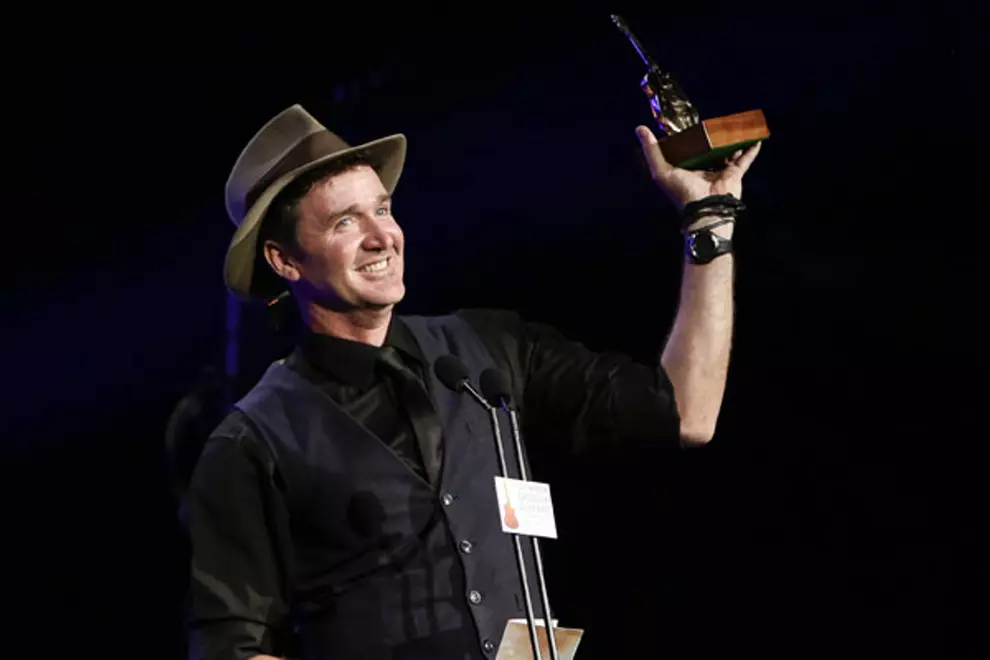 Luke O'Shea picks up a Golden Guitar