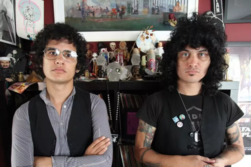 Cedric Bixler-Zavala (right) and Omar Rodriguez-Lopez (left) in happier times