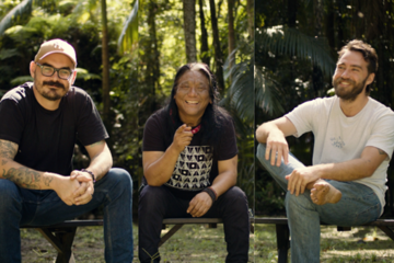 From left to right: Rohin Jones, Tenzin Choegyal, and Matt Corby