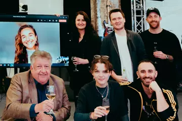 From back left, clockwise: Marietta Ouzas, Sophie McArthur, Tommy Jackson, Pat Handlin, Christian Lo Russo, MAY-A, Denis Handlin