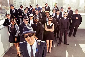 Nicky Bomba with the Melbourne Ska Orchestra