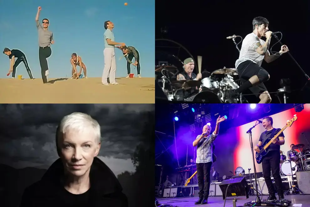 Men At Work, Red Hot Chili Peppers, Annie Lennox, Icehouse