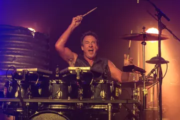 Midnight Oil performing at Anita's Theatre