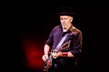 Moginie & Midnight Oil in Melbourne on Monday. Pic by Jaz Meadows