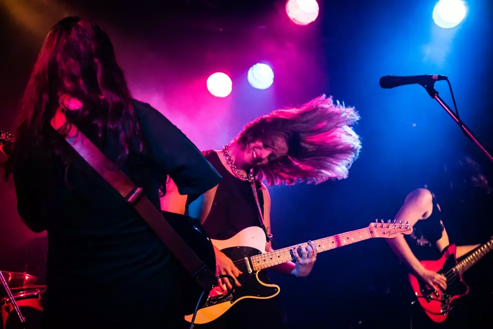 Moaning Lisa performing at Corner Hotel earlier this year. Pic by Monique Pizzica.