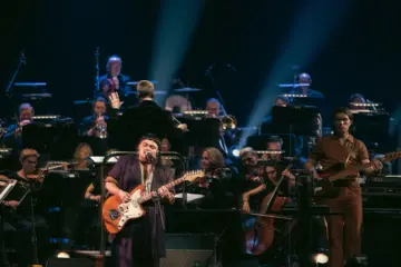 Mo'Ju performing at Hamer Hall with the Melbourne Symphony Orchestra