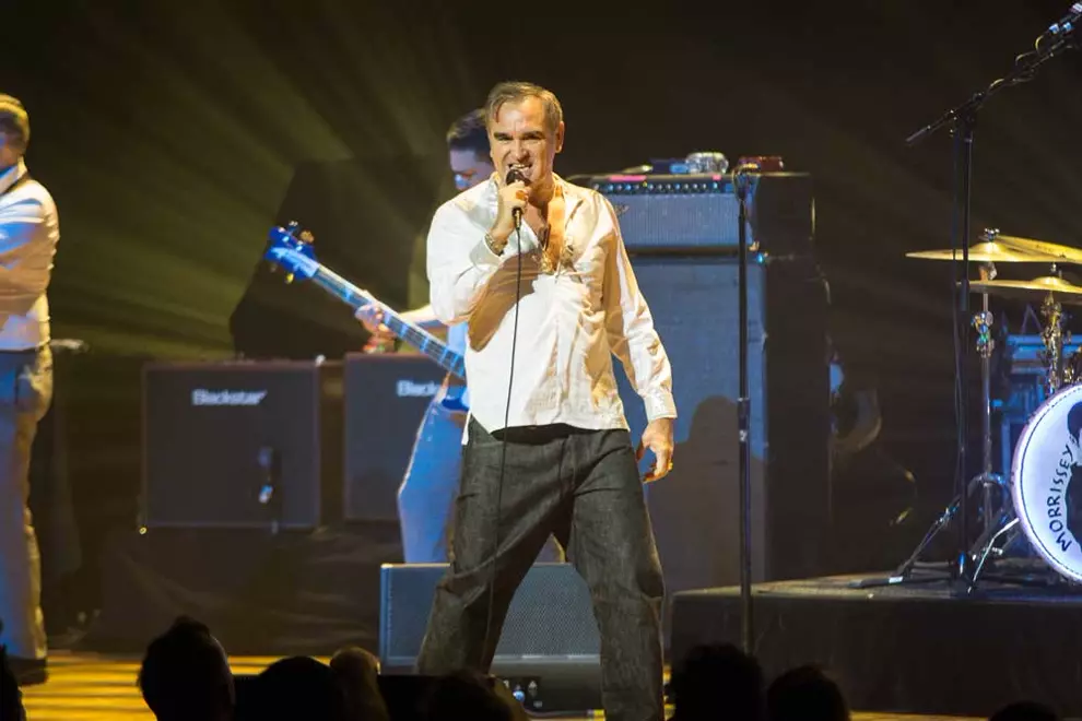 Morrissey performing in Sydney