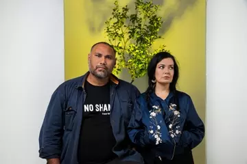 Radical Son and Leah Flanagan. Pic by Kane Hibberd