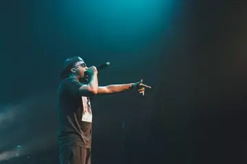 Nas. Pic by Jared Leibowitz.