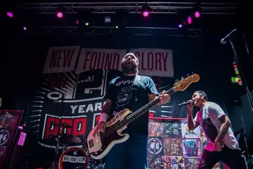 Ian Grushka (centre), Jordan Pundik (right) in Perth with NFG last week . Pic by Kye Benjamin