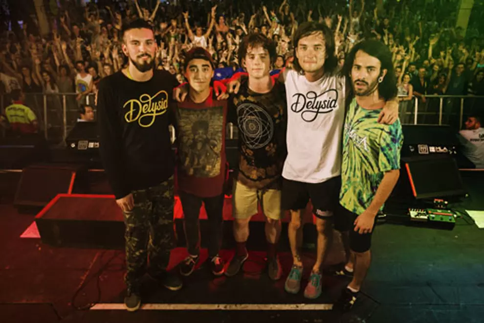 Locals have won the chance to play in front of Northlane crowds like this. Pic by Kane Hibberd at Big Day Out