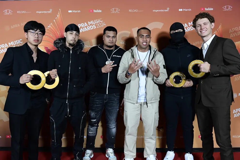 ONEFOUR, Hugo Hui, Bailey Pickles at the 2024 APRA Awards