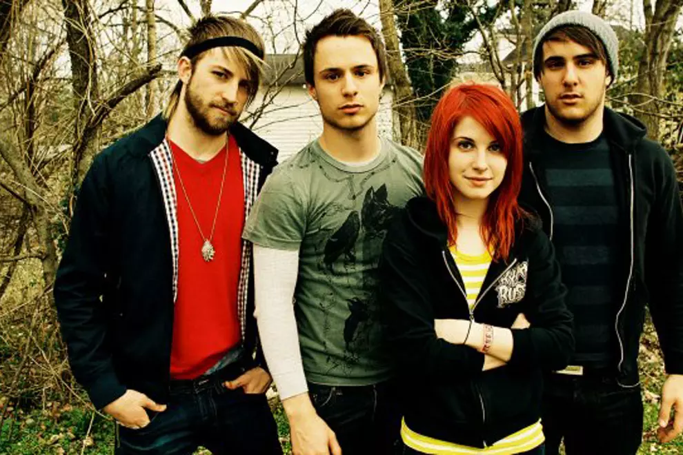 Paramore, 2008 (Josh Farro second from left). Pic via Facebook