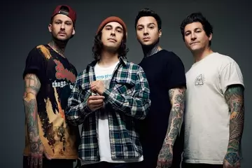 Fuentes (left) with Pierce The Veil