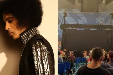 Prince and photo of Perth Arena by Mark Beresford