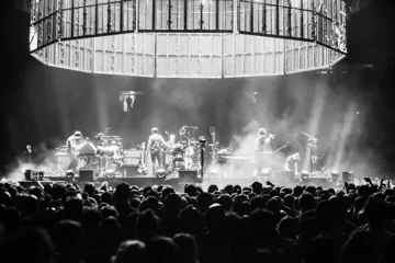 Radiohead performing live